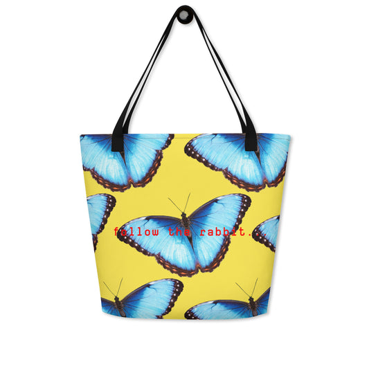 FLY HIGH YELLOW TOTE BAG