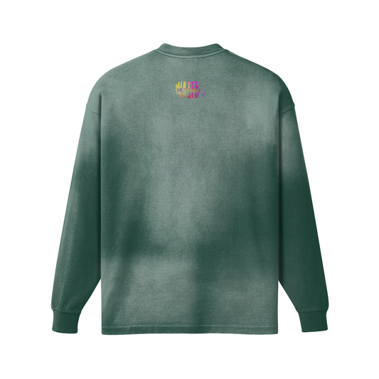 COCK FIGHT LONG SLEEVE FADED T-SHIRT