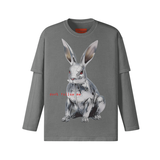 FOLLOW THE RABBIT LONG SLEEVE T-SHIRT