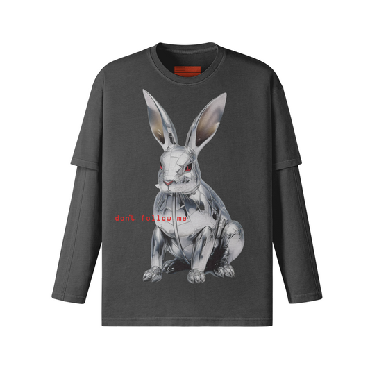 FOLLOW THE RABBIT LONG SLEEVE T-SHIRT