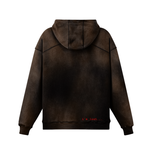 FOLLOW THE RABBIG FADED HOODIE