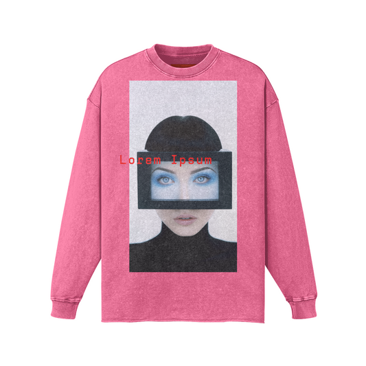 LOREM IPSUM FADED LONG SLEEVE T-SHIRT