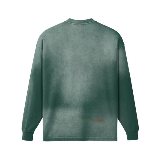 LOREM IPSUM BOLD ITALIC FADED LONG SLEEVE T-SHIRT