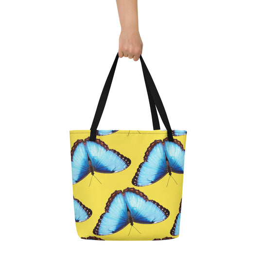 FLY HIGH YELLOW TOTE BAG
