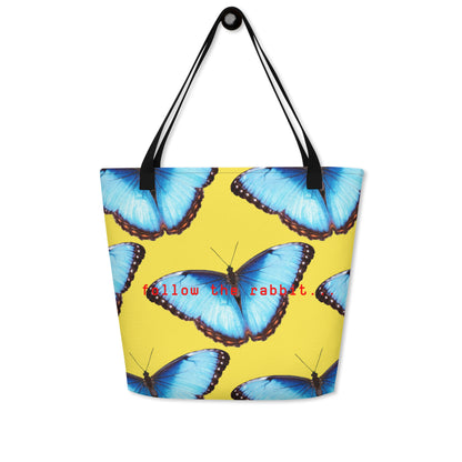 FLY HIGH YELLOW TOTE BAG